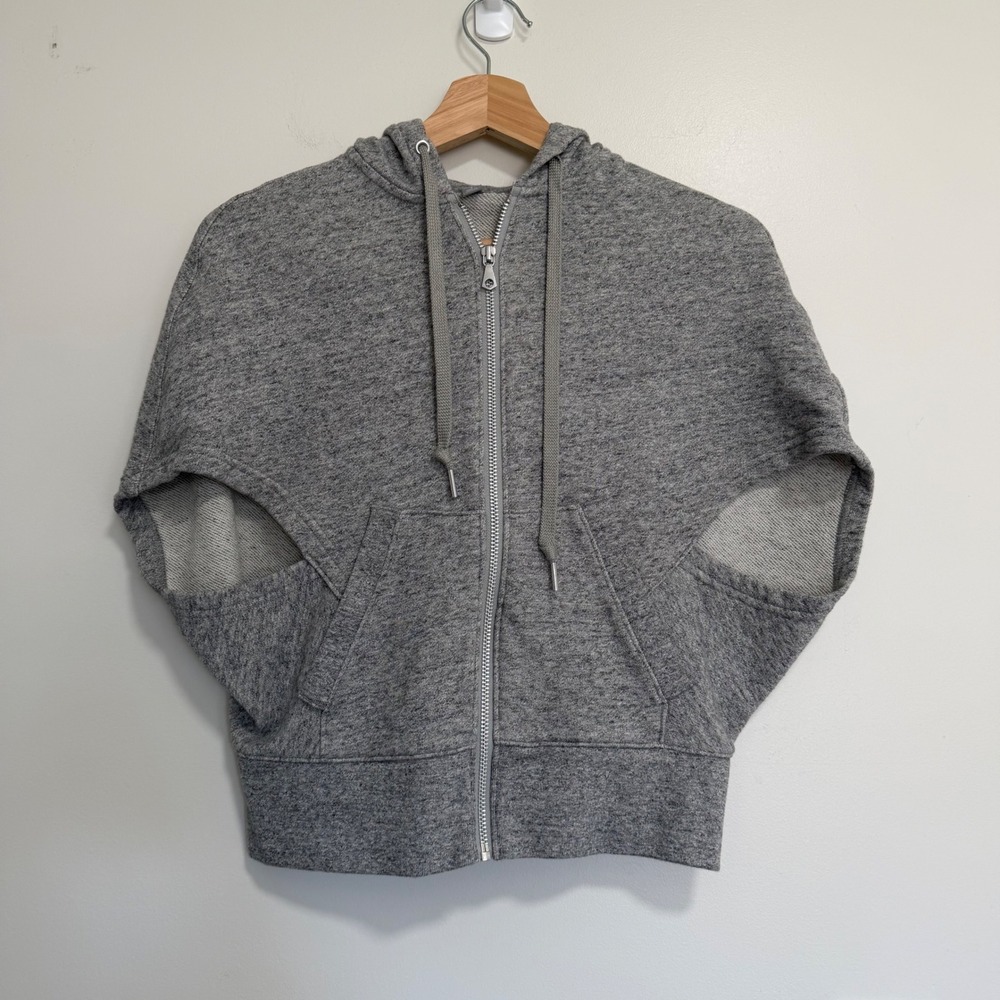 Uniqlo Sleeveless Full Zip Hoodie Women S Gray Athleisure